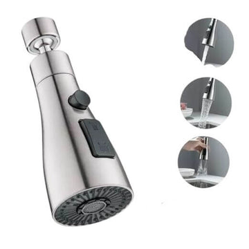 Faucet Splash Head, Rotating Tap Aerator, Tap Extension Attachment for Kitchen & Bathroom - Imported from UK